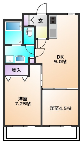 メゾンホシノの間取り