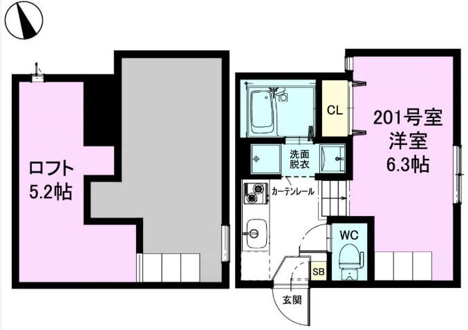 RIZEST　フロレスタの間取り