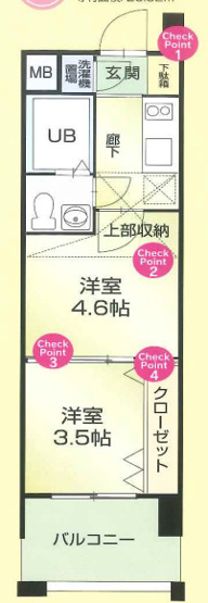 【間取り】 | ORIENT BLD No.54 Wes-project 博多駅南