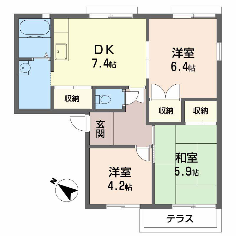 エスポワール太田の間取り
