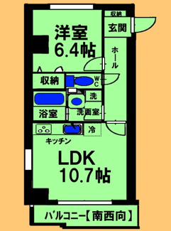 【間取り】 | コロッサル六地蔵 | 間取り図：反転タイプ