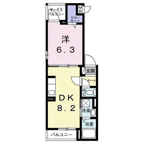 クラリエートⅣの間取り