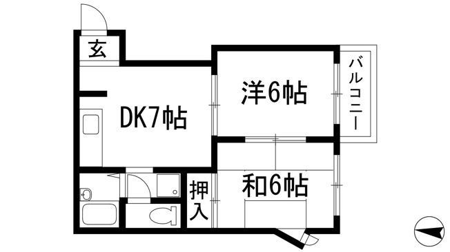 【間取り】 | 売布ガ丘ビューハイツ