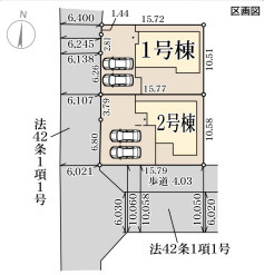 リーブルガーデン奈良市古市町6期の区画図