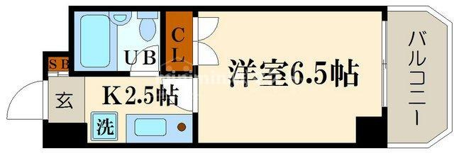 クレインハイツ南堀江の間取り