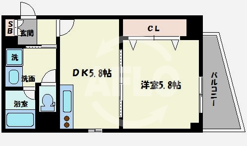 KDXレジデンス難波南の間取り|使い勝手の良い間取り