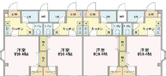 市川市本塩の一棟マンションの間取り