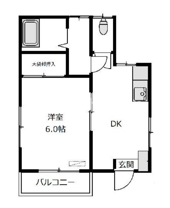 コーポ美山の間取り