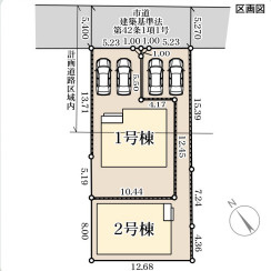 リーブルガーデン古賀市花見南第六の区画図