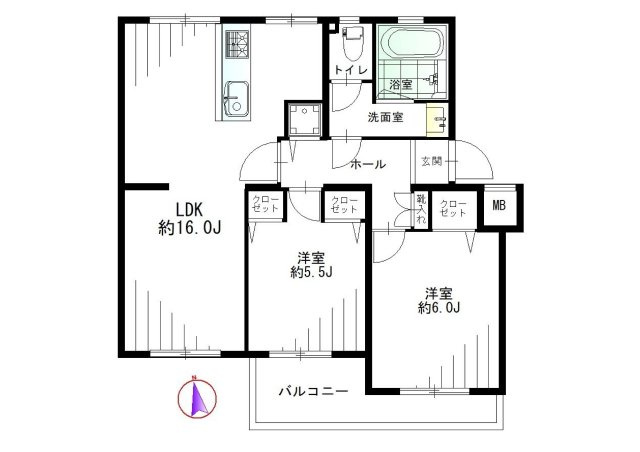 【間取り】 | 南長津田団地9号棟