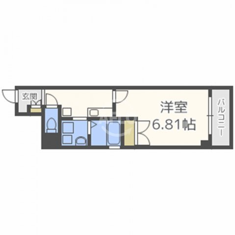 みおつくし江戸堀の間取り|みおつくし江戸堀　開放感ある間取り