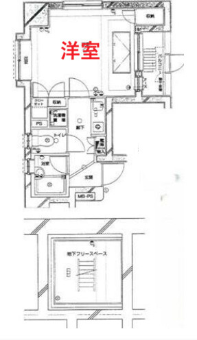 【間取り】 | メインステージ蒲田 | 洋室です