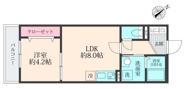 クロレ南流山Ⅲの間取り