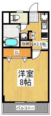 フォルテシムラＢの間取り