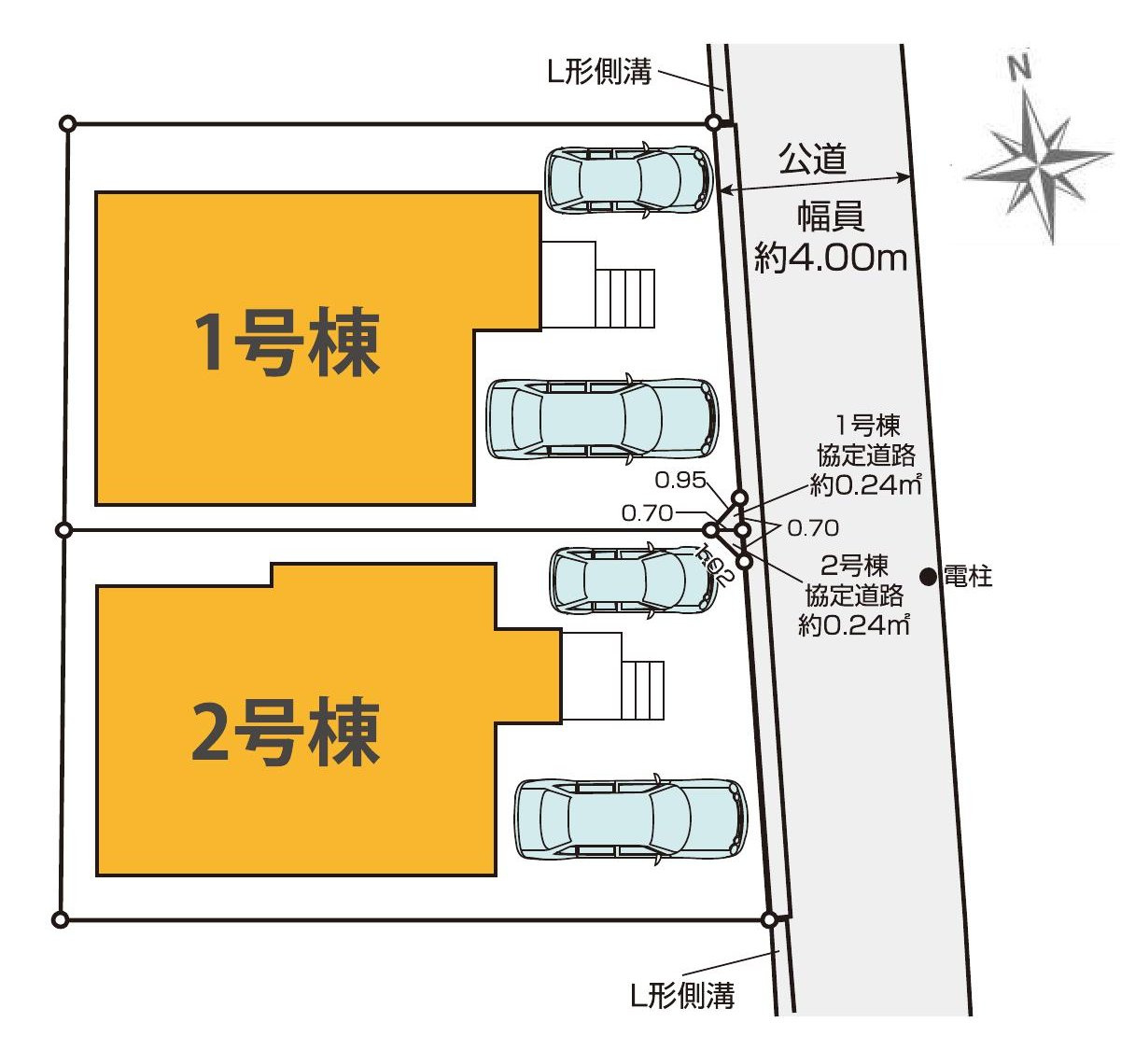 三鷹市上連雀4丁目 中央線 三鷹駅 新築戸建の区画図