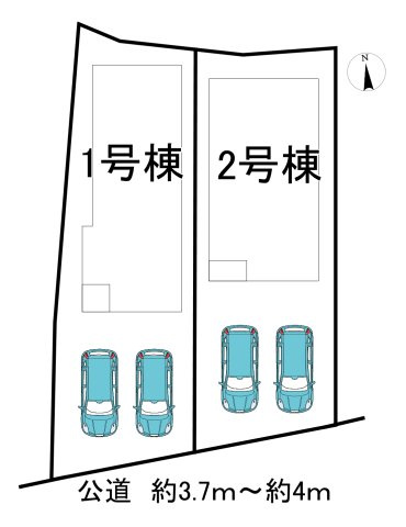 半田市宮本町1丁目　全2棟　2号棟の区画図|全2区画分譲地☆