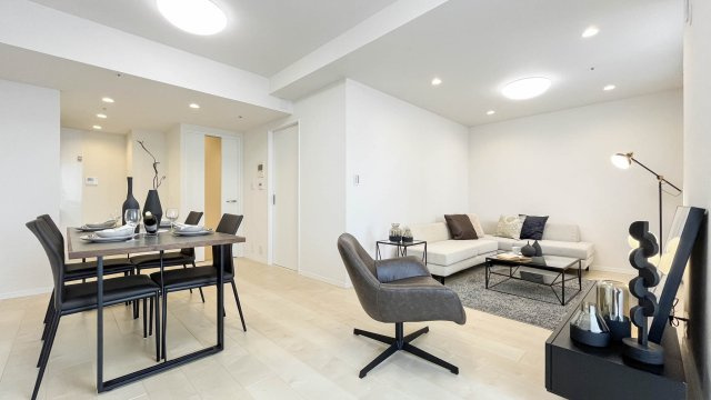 勝どきザ・タワーの居間・リビング