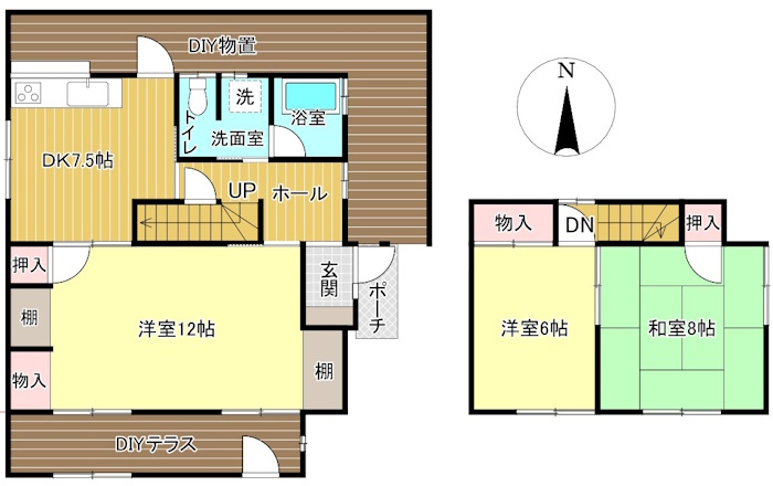 中古住宅　伏屋2丁目の間取り