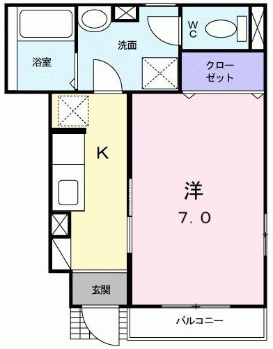 リーフパーク宮前の間取り|間取りです。