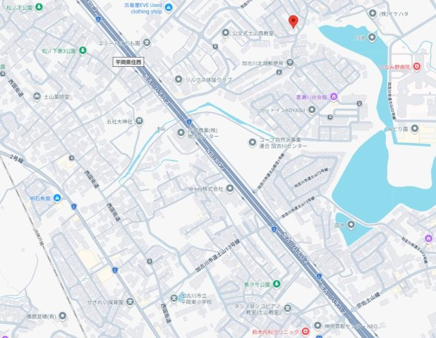 加古川市平岡町土山　中古戸建の地図