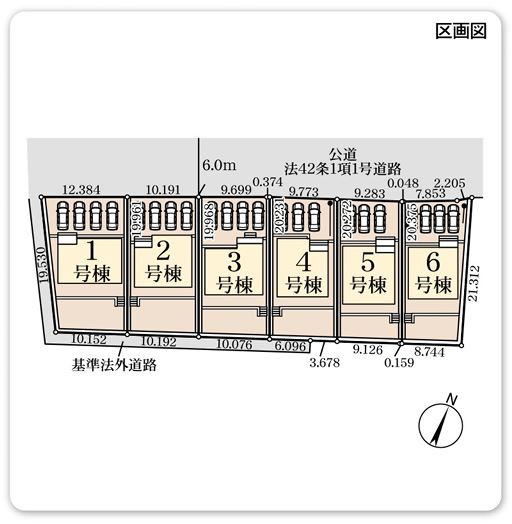 リーブルガーデン．Ｓ　寄居町寄居　の区画図|現地区画図