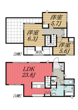 【間取り】 | ちはら台東8丁目戸建