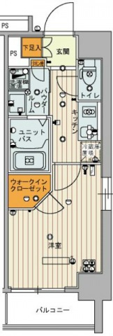スカイコート両国参番館の間取り