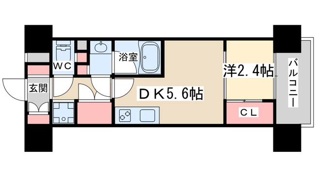 【間取り】 | コンフォリアリヴ南森町Q