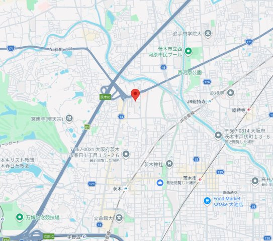 メゾンウエストの地図