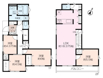 土地面積：130.26㎡/建物面積：97.29㎡/間取り：4LDK/価格：4,780万円