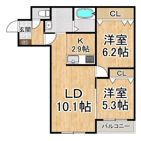 Liebens Oakの間取り