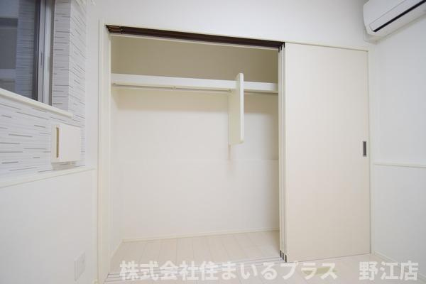 大阪市旭区清水１丁目のアパートの収納
