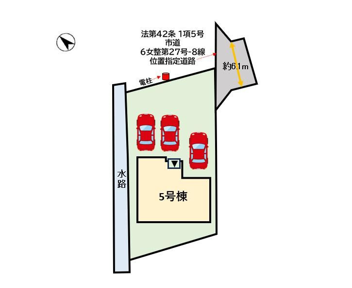 筑後市大字徳久　新築戸建の区画図