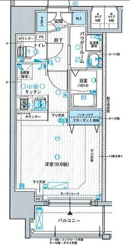 メインステージ京町堀の間取り