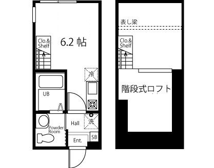 ハーミットクラブハウス東急日吉 の間取り|間取りです。