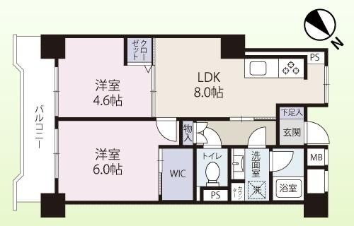 ライオンズマンション北品川の間取り