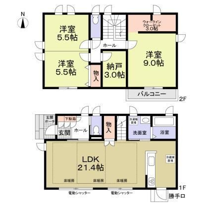 学園サニーハウスサウスの間取り
