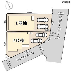 リーブルガーデン読谷村瀬名波の区画図