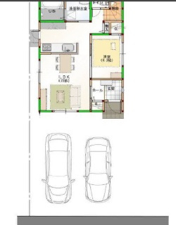 高知市百石町４丁目　新築戸建　⑮　【全6区画】の区画図|⑮　4LDK＋パントリー
土地面積　121.16㎡（約36.65坪）　建物面積　95.90㎡（約29.00坪）
