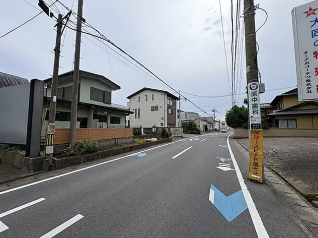 宇都宮市陽東４丁目　売土地の前面道路含む現地写真