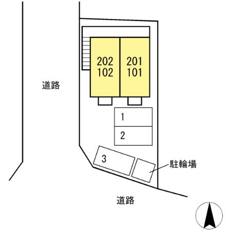 メゾン・ド・ラヴィ井原の駐車場