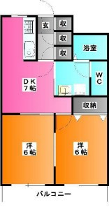 千葉市中央区新千葉３丁目の賃貸マンションの間取り