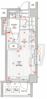 【間取り】 | ルモーデ亀戸 | 間取りです。
