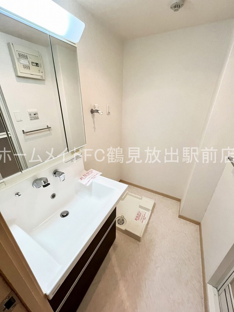 大阪市鶴見区焼野３丁目の賃貸マンションの洗面所