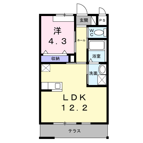 クーマ　　刈谷市近郊の賃貸はクラスホーム刈谷店の間取り