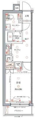 クレヴィスタ門前仲町の間取り|間取りです。