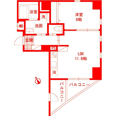 グレイシャスK鵠沼の間取り