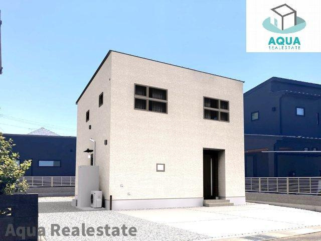 オール電化デザイナーズハウス高松市鶴市町建売③の外観パース|外観も気になるポイント