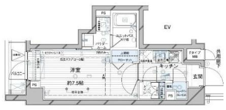 メインステージ大森北Ⅱの間取り|間取りです。