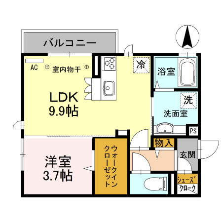 オッツ高田の間取り